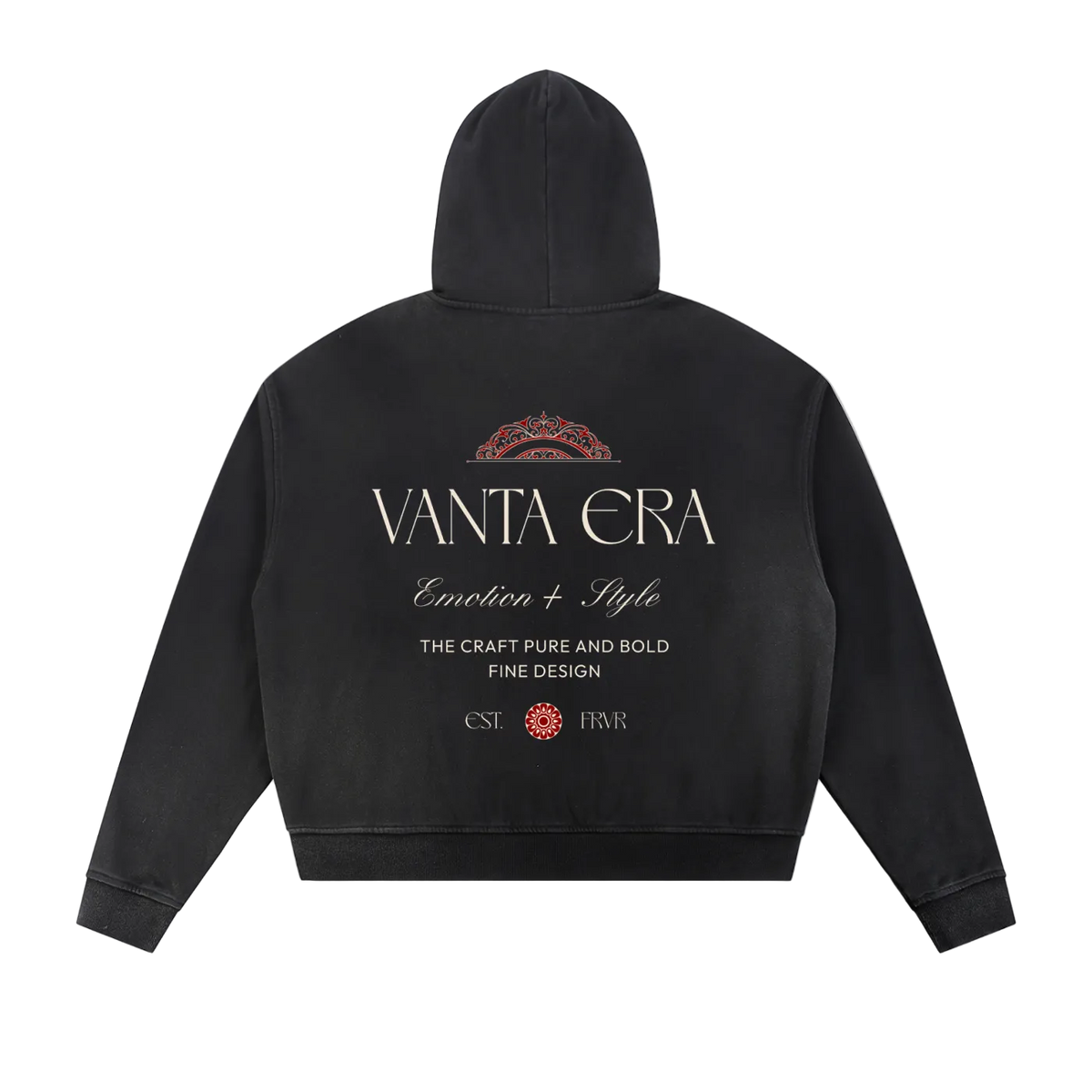 Faded Crown Zip Hoodie
